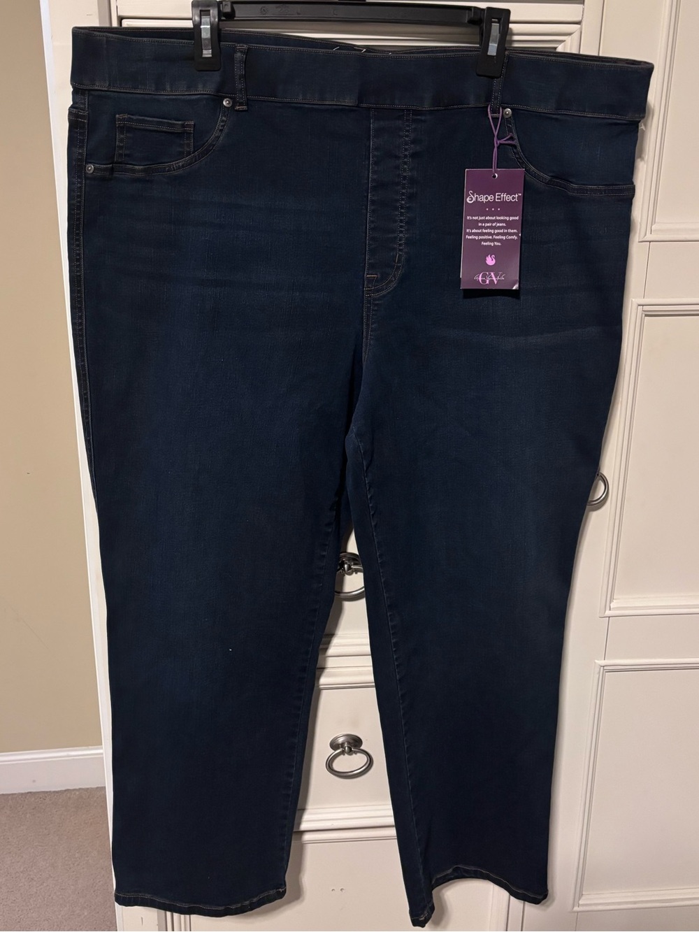 Gloria Vanderbilt Dark Blue Ankle-Length Stretch Jeans